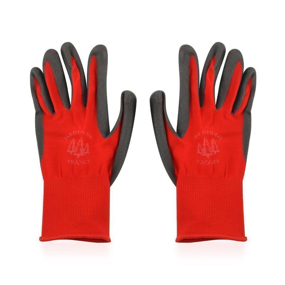 Garden Gloves Red and Gray